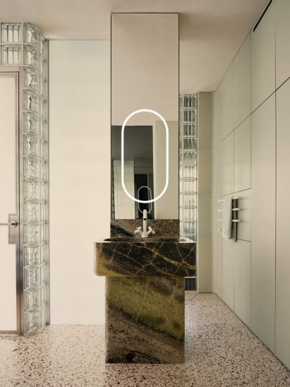 Bathroom with mood lighting