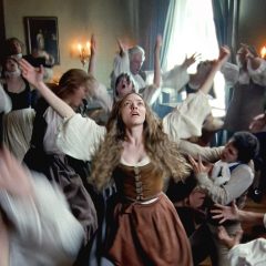 Amanda Seyfried and ensemble in THE TESTAMENT OF ANN LEE. Photo by Searchlight Pictures/William Rexer