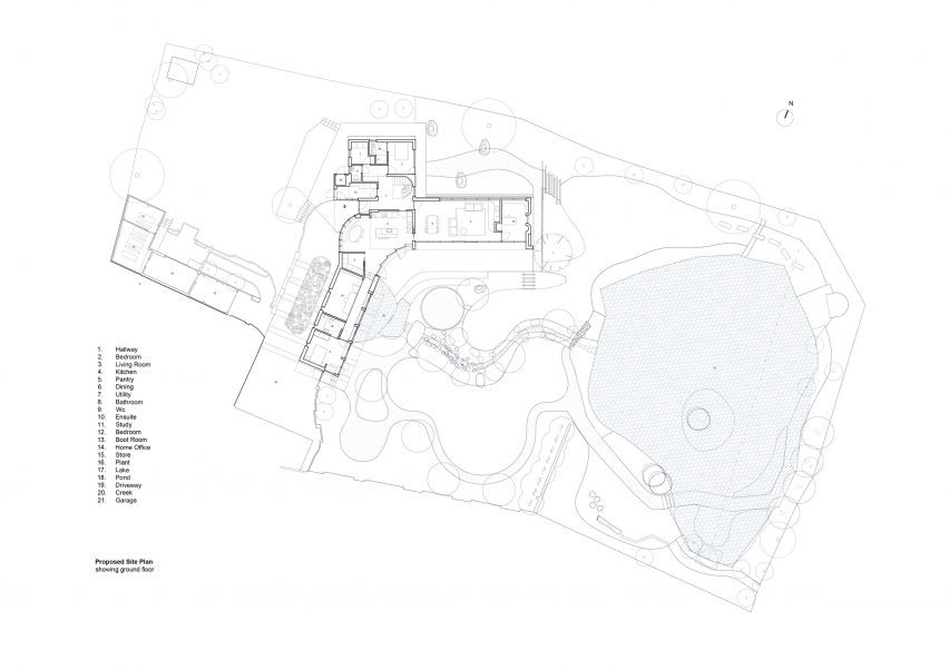 Site plan of TH Residence by DeDraft