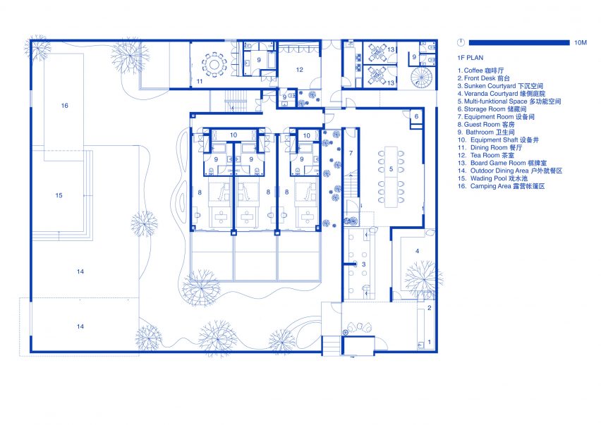 The Catcher guesthouse ground floor plan