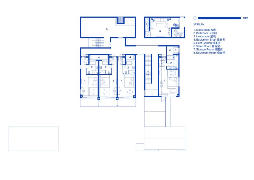 The Catcher guesthouse second floor plans