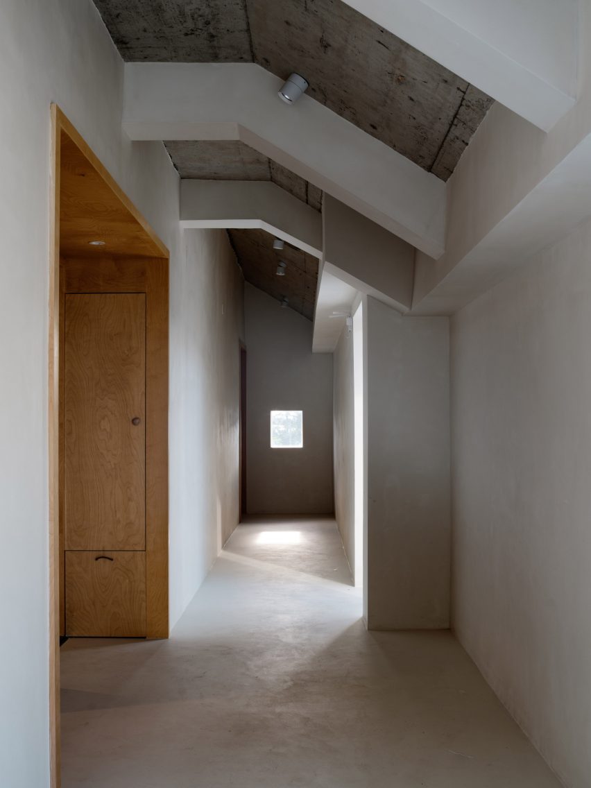 Simple interior space of rural guesthouse