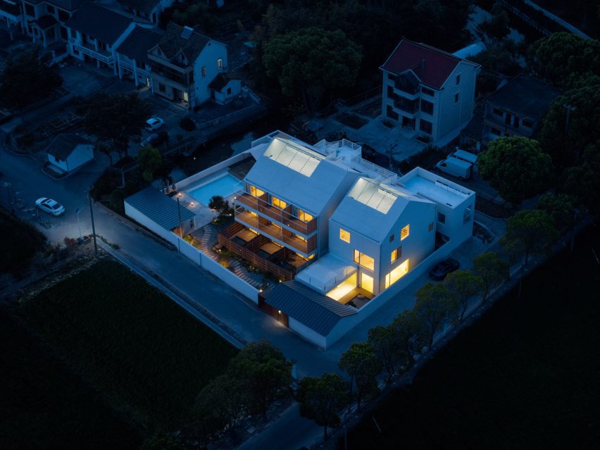 Rural houses converted into guesthouse