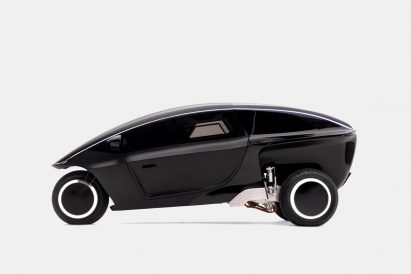 Image of the Trinity vehicle showing a slim 