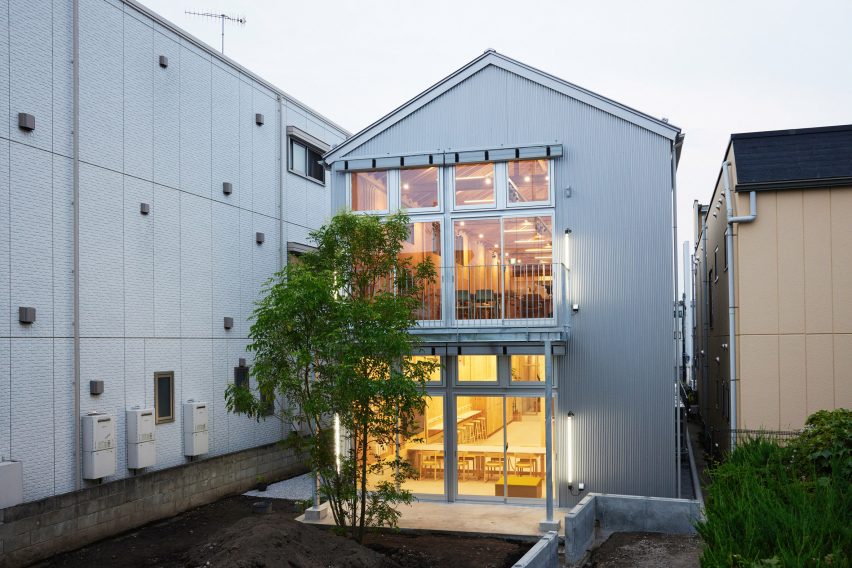 Back view of Uchida Shōten office