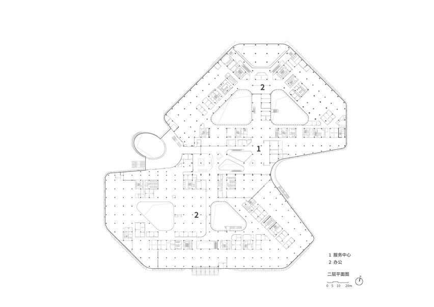 2F plan for XPeng headquarters by Weico