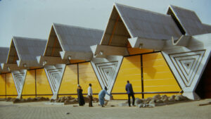 Photo of yellow building