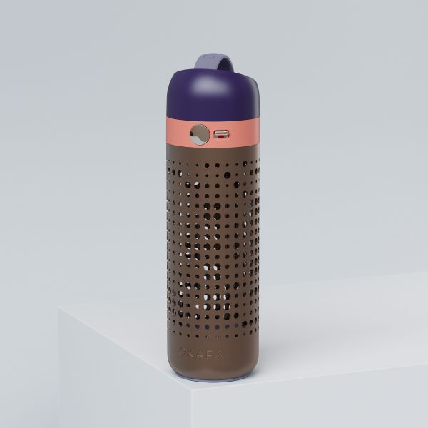 OKAPA materials include borosilicate glass and aluminium