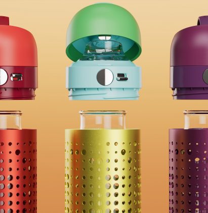 OKAPA's outer shell is made from anodised aluminium