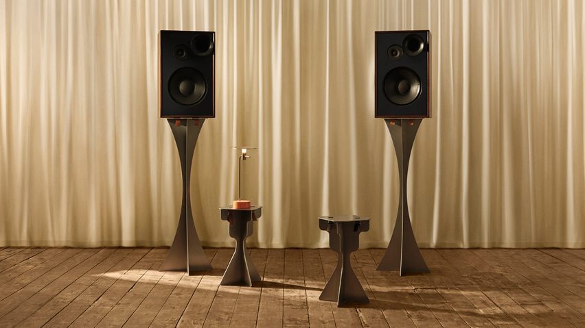 Photo of side tables and speakers