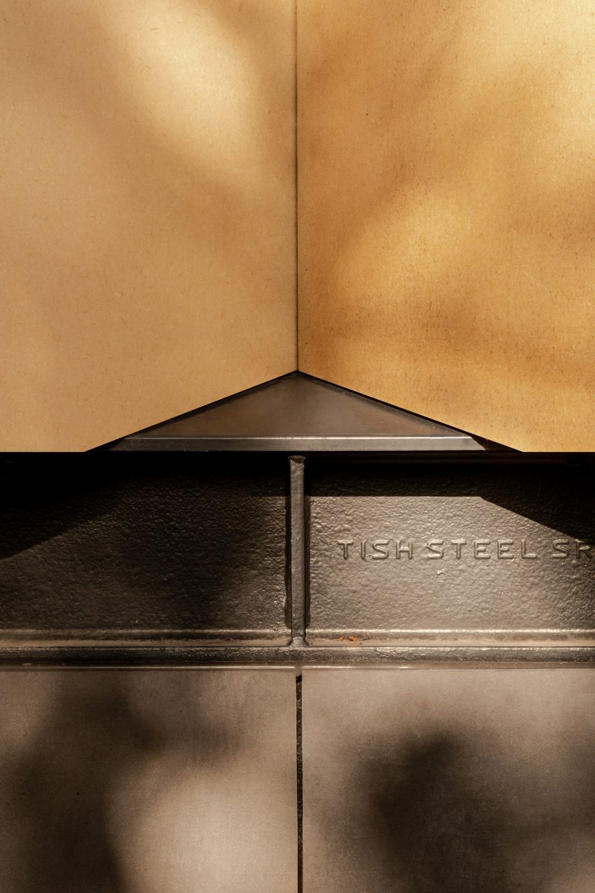 Overhanging triangular eaves of Arbour House by Andrei Saltykov