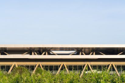 Exterior of factory in Tuscany