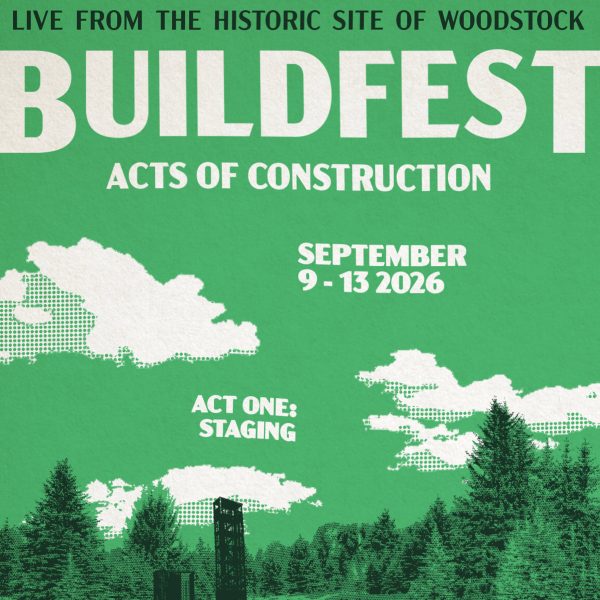 Buildfest graphic in green