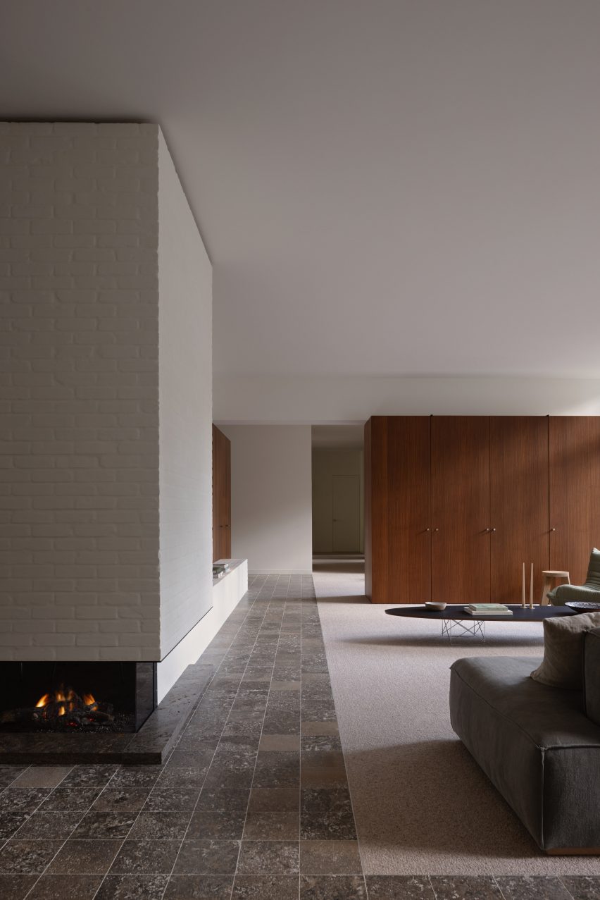 Living room in Bungalow Sint-Martens-Latem by Decancq Vercruysse