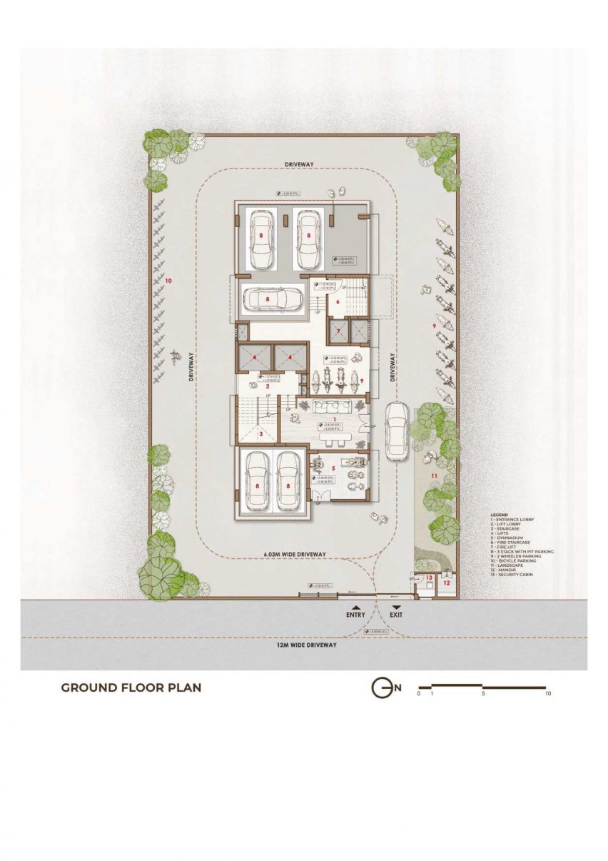 Drawings of Cielo in Nagpur by Sanjay Puri Architects