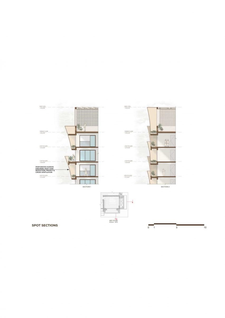 Drawings of Cielo in Nagpur by Sanjay Puri Architects