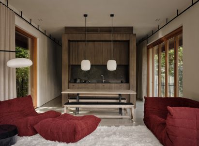 Interior of the Copper House ADU by Françios Abbott