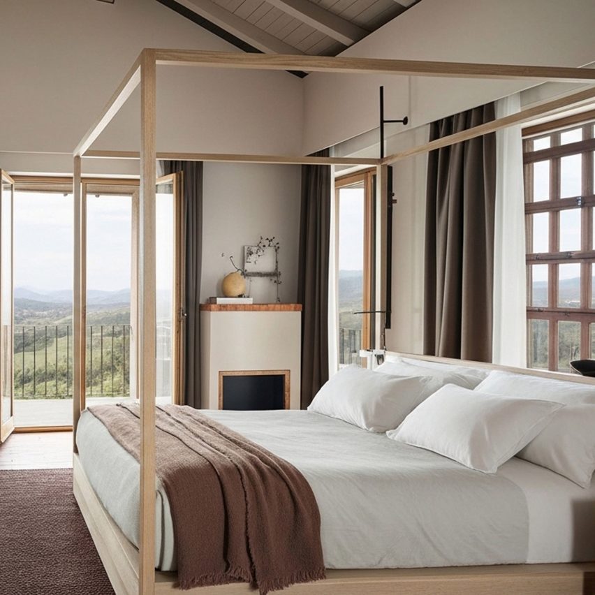 a hotel room 