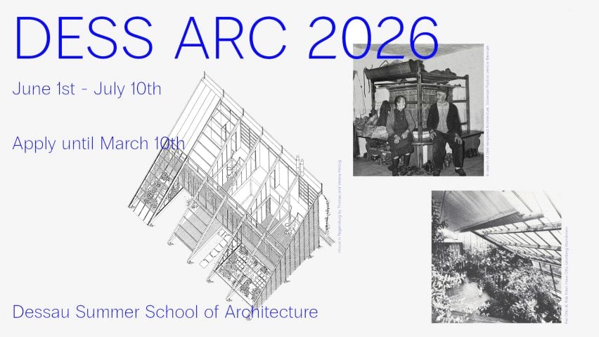 a poster promoting an architecture summer school