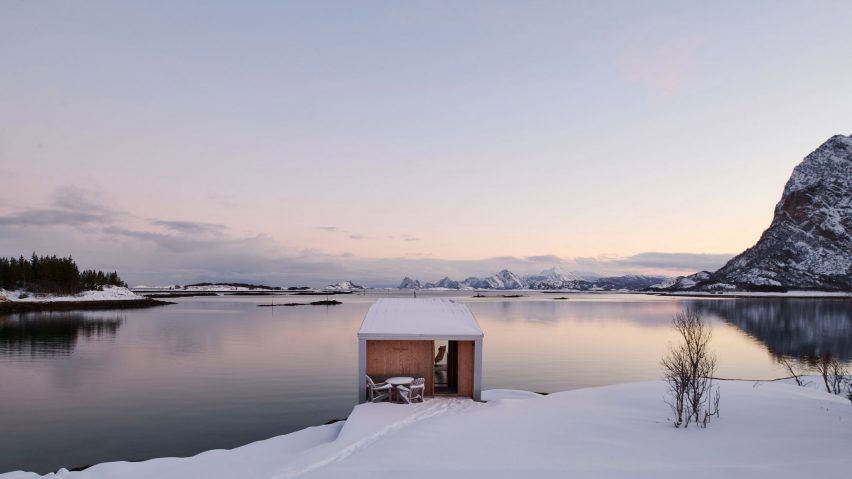 Wooden house by the ocean