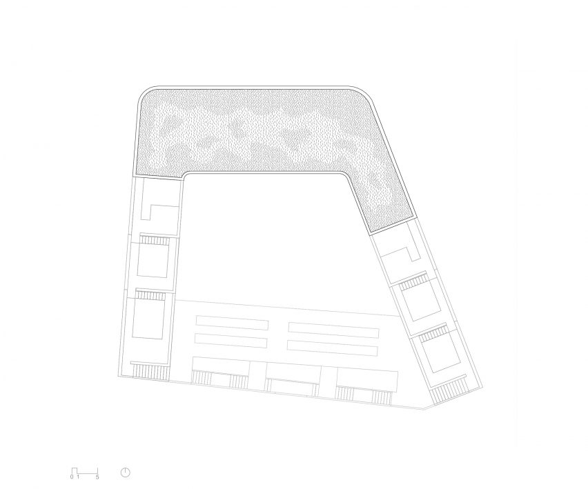 Floor plan of Dominique Frelaut School by Tectoniques