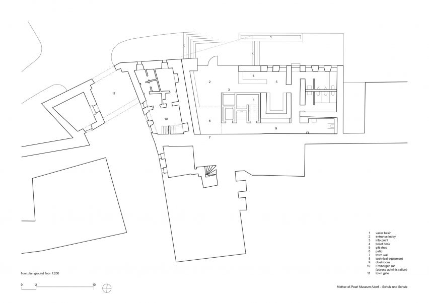 Ground floor plan of the Mother-of-Pearl Experience Museum by Schulz und Schulz