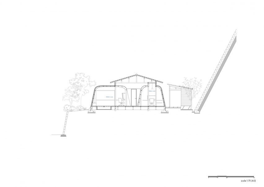 Section of Haniyasu House by Aatismo
