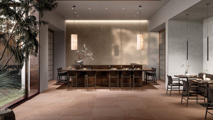 Ink tile collection by Ceramiche Refin