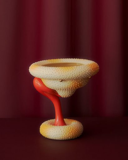 Salty Fairy Ring ceramic vessel by Jiyhun Kim