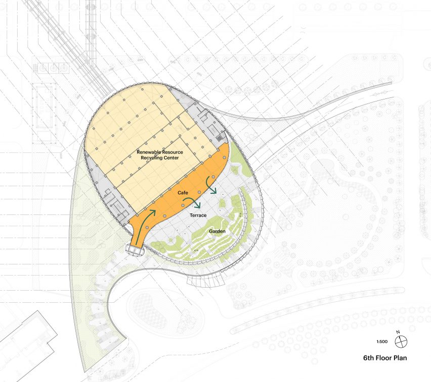 Plan of TCC DAKA Renewable Resource Recycling Center by KPF