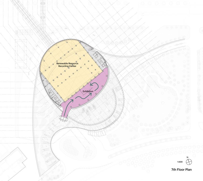 Plan of TCC DAKA Renewable Resource Recycling Center by KPF
