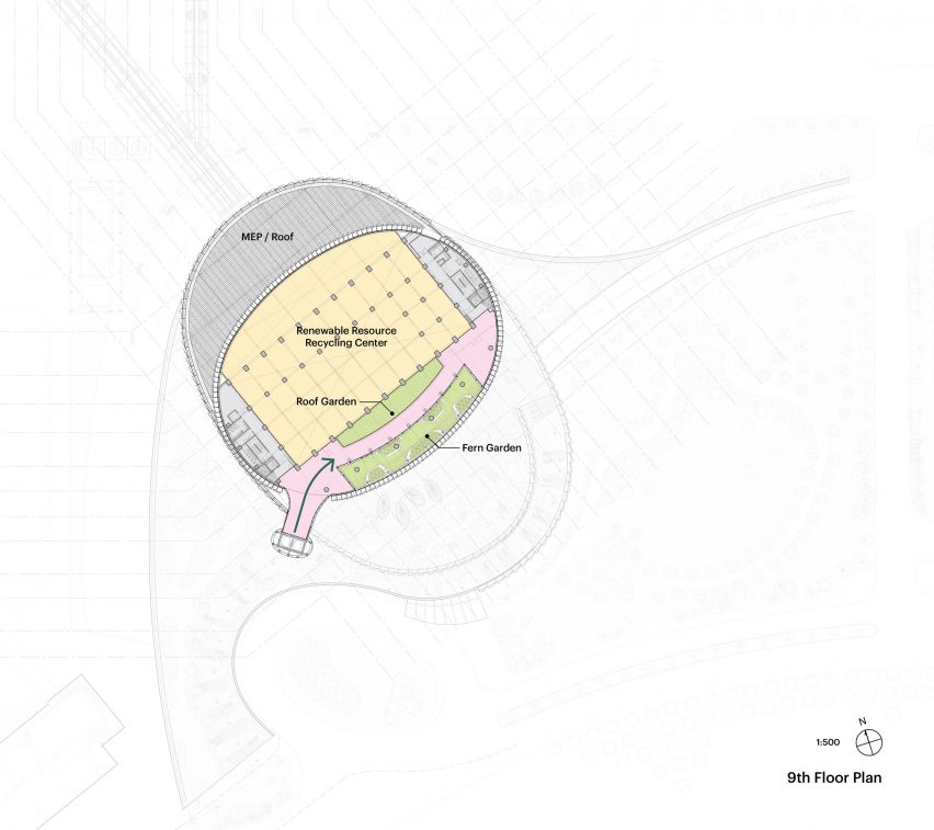 Plan of TCC DAKA Renewable Resource Recycling Center by KPF