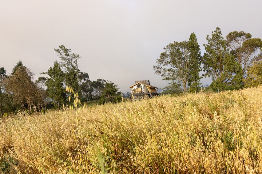 A-frame house in Ecuador
