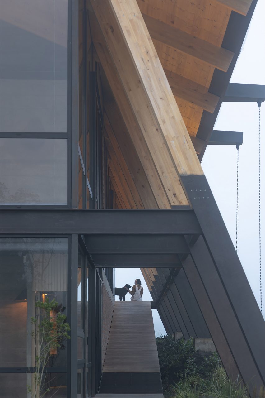 A-frame house in Ecuador