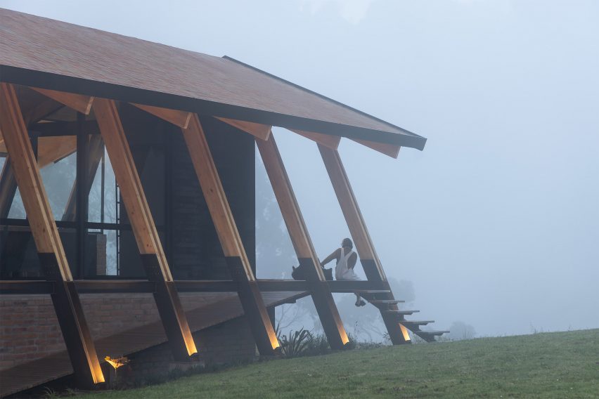 A-frame house in Ecuador