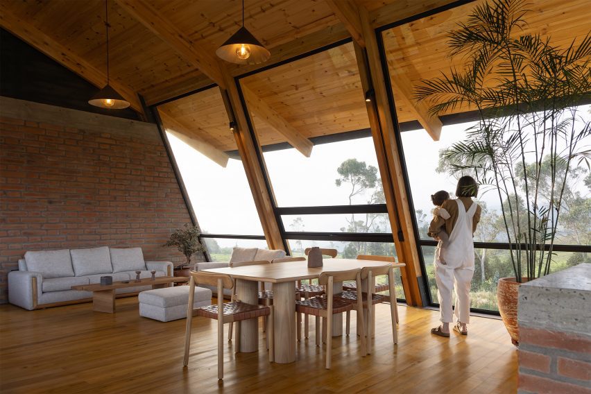 A-frame house in Ecuador