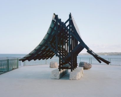 Wood-and-stone pavilion in Sicily