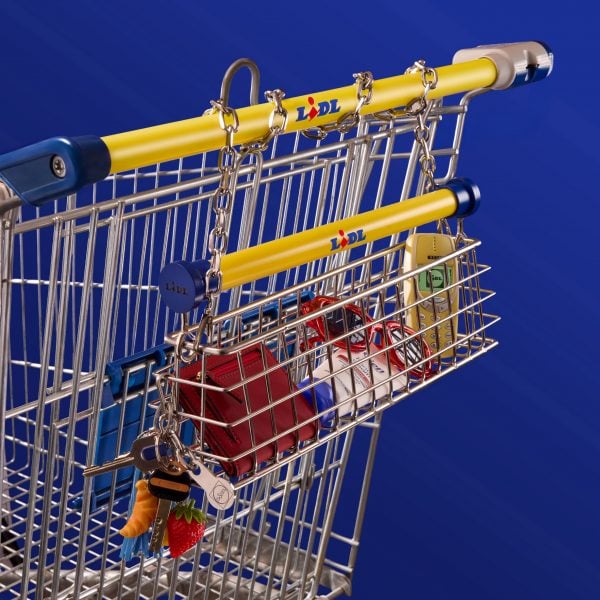 Stainless-steel shopping trolley bag