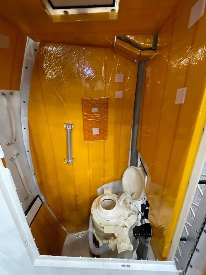 Mockup of Orion toilet