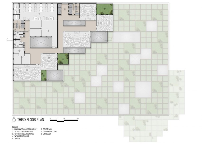 Floor plan of Prestige University by Sanjay Puri Architects