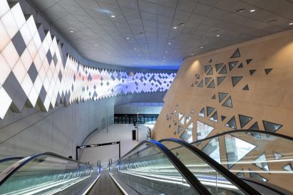 Metro entrance in Riyadh