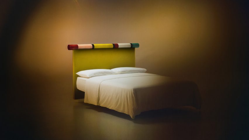 Rosary headboard by India Mahdavi for Bolzan