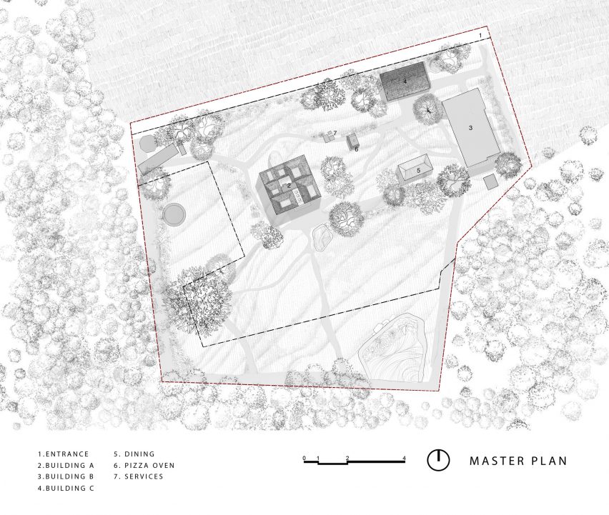 Masterplan of Serenity retreat by Mar+rs