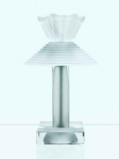 Stacked glass lamp