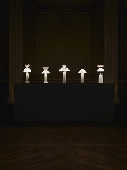 Five Buké lamps by Simon Skinner