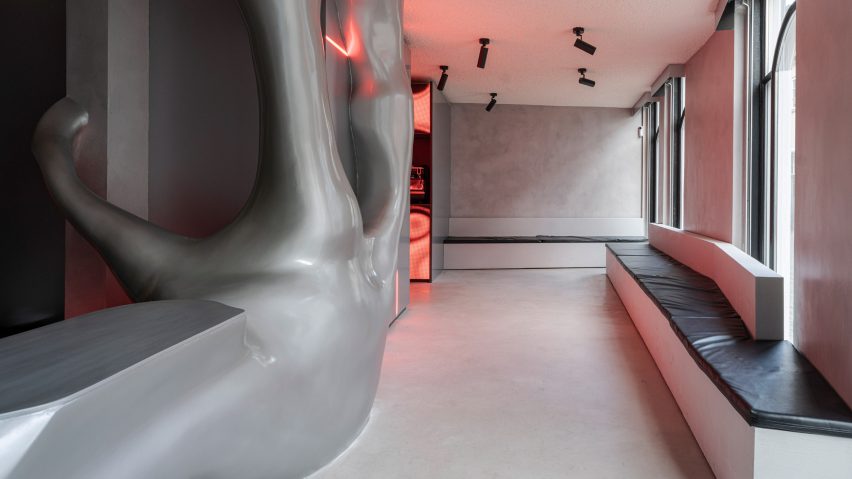 Sinners Inc tattoo parlour in Aarhus, Denmark designed by KIDZ Studio