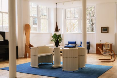 London gallery with collectible design furniture
