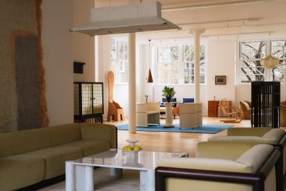 Interior space at Spazio Leone Gallery