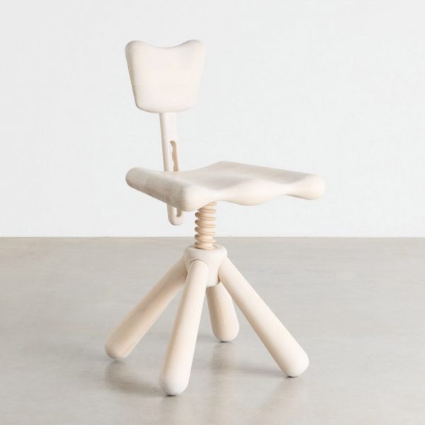 Wooden Silas office chair by Malte Lundberg