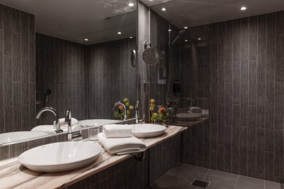 Bathroom in Stratum Suites by Bernadotte & Kylberg in Clarion Hotel Sign in Stockholm